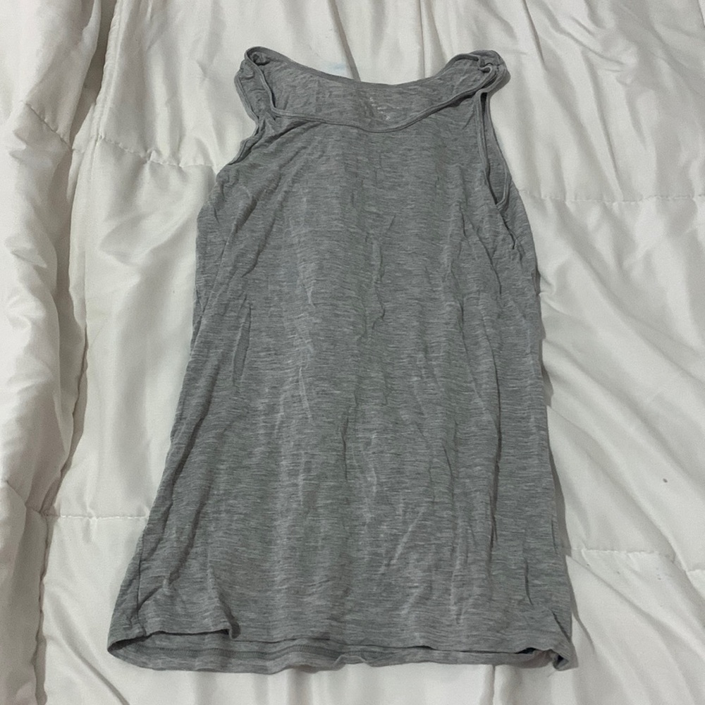 Gray womans tank-top.